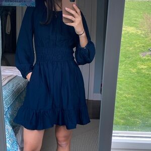 Elegant Navy Blue Dress